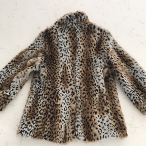 Faux fur cheetah print Coat XS - Picture 4 of 6